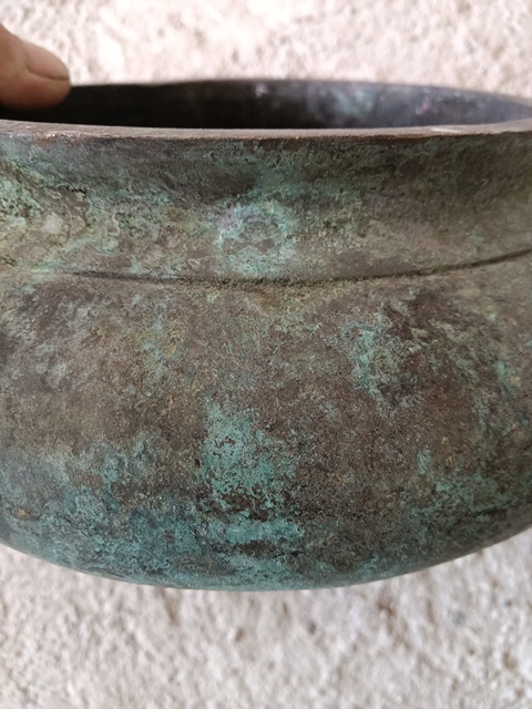 古玩銅器銅獅耳爐真品鑒賞圖