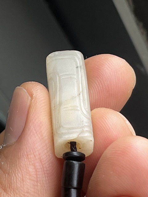 古玩玉器仿古玉勒子真品鑒賞圖