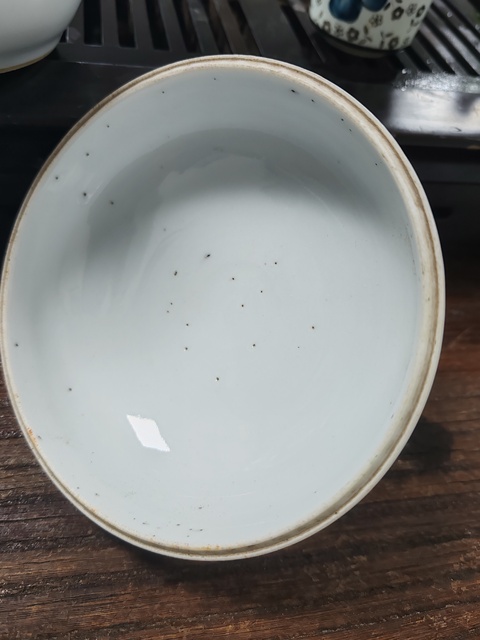 古玩陶瓷麒麟送子粉彩蓋缸真品鑒賞圖