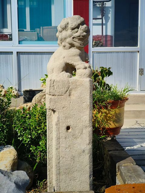 古玩雜項拴馬樁真品鑒賞圖