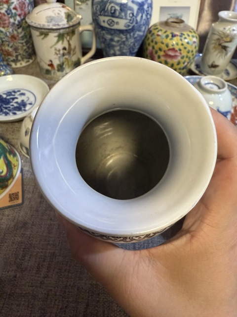 古玩陶瓷解放初粉彩雪景圖燈籠瓶拍賣，當前價格4500元