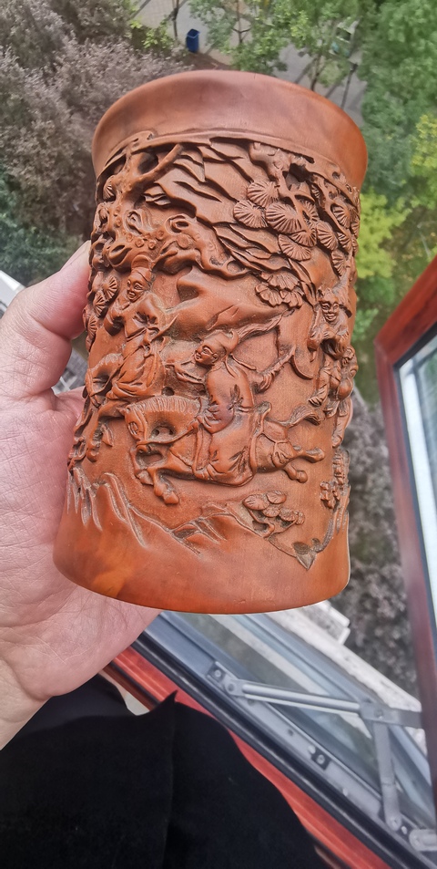 古玩雜項筆筒真品鑒賞圖