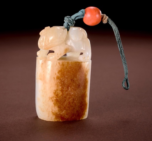 古玩玉器獸鈕印真品鑒賞圖