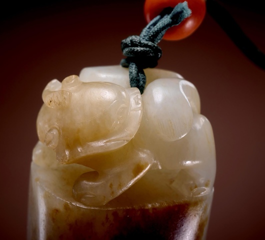 古玩玉器獸鈕印真品鑒賞圖