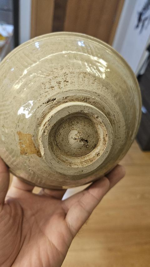 古玩陶瓷青白釉刻花大碗真品鑒賞圖