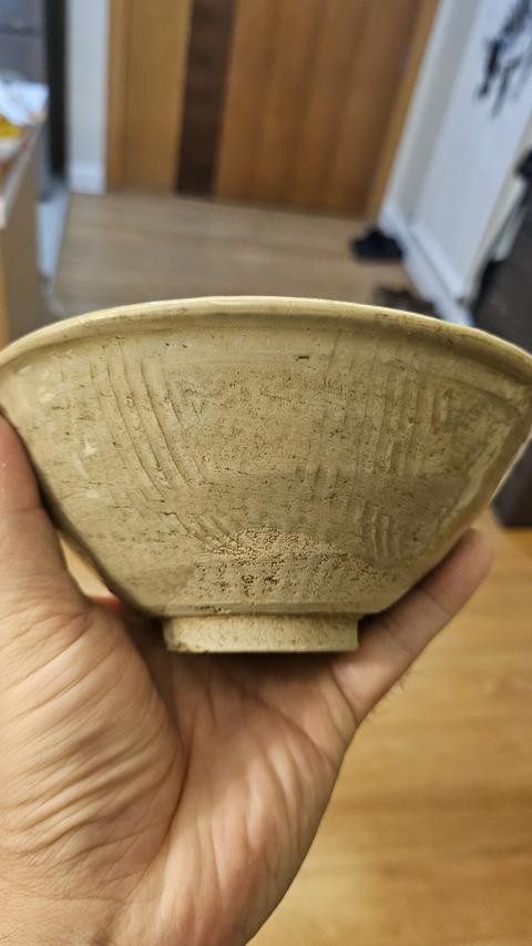 古玩陶瓷青白釉刻花大碗真品鑒賞圖
