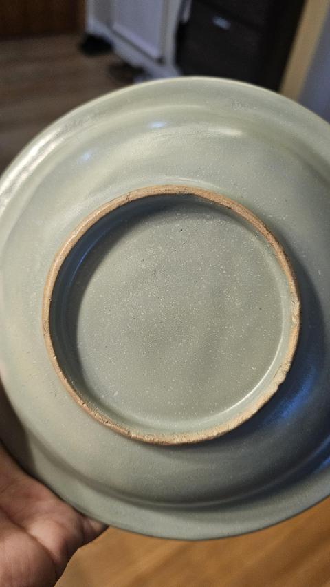 古玩陶瓷龍泉青瓷雙魚洗真品鑒賞圖
