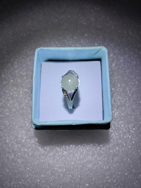 古玩玉器天然翡翠鑲嵌戒指拍賣，當前價格120元