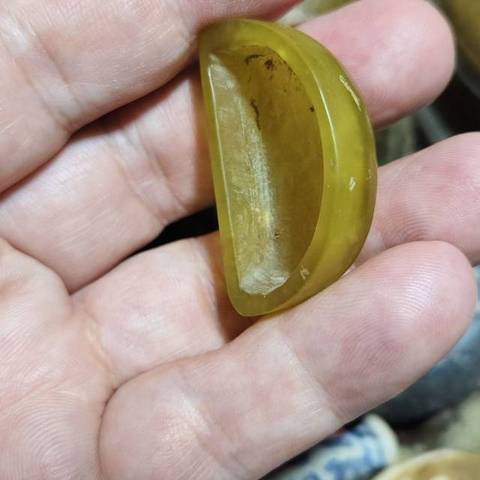 古玩玉器岫玉雕“素紋盒”真品鑒賞圖