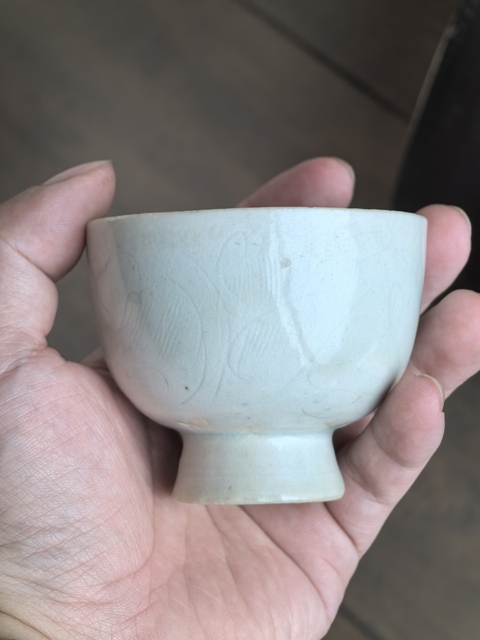 古玩陶瓷影青杯真品鑒賞圖
