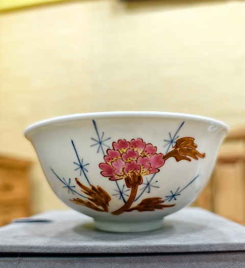 古玩陶瓷清光緒 粉彩花卉紋茶園真品鑒賞圖