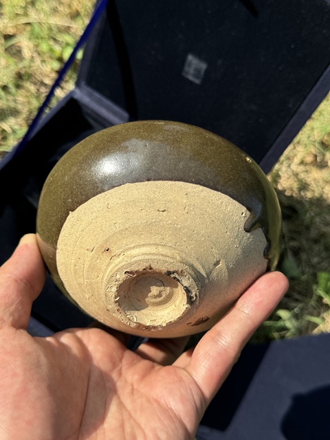 古玩陶瓷磁州窯茶葉末釉大碗真品鑒賞圖