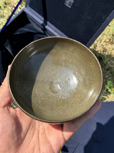 古玩陶瓷磁州窯茶葉末釉大碗真品鑒賞圖