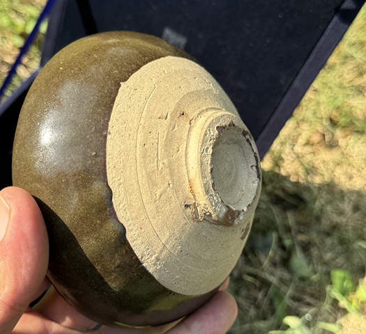 古玩陶瓷磁州窯茶葉末釉大碗真品鑒賞圖