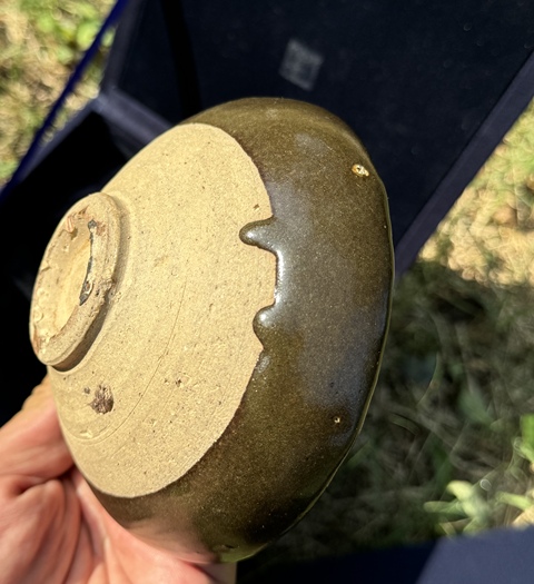 古玩陶瓷磁州窯茶葉末釉大碗真品鑒賞圖