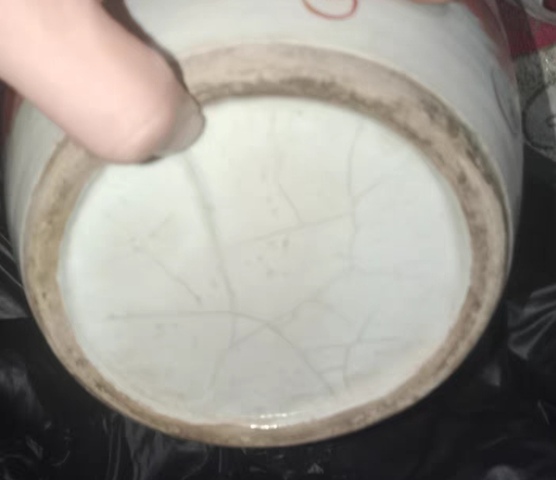 古玩陶瓷太師少保礬紅撇口瓶真品鑒賞圖