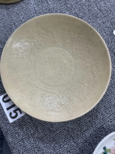 古玩陶瓷印花盤真品鑒賞圖