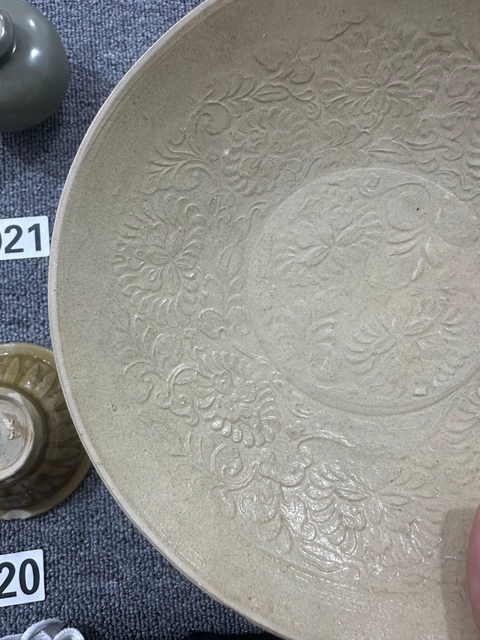 古玩陶瓷印花盤真品鑒賞圖