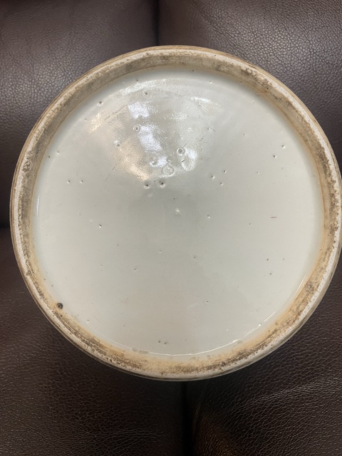 古玩陶瓷花卉紋青花罐真品鑒賞圖