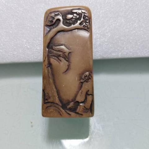 古玩玉器壽山石雕印章真品鑒賞圖