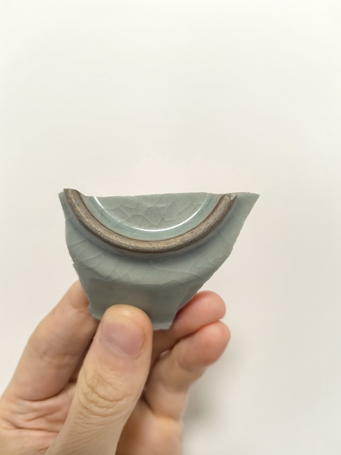 古玩陶瓷龍泉仿官標本真品鑒賞圖