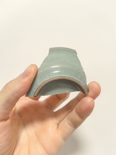 古玩陶瓷龍泉仿官標本真品鑒賞圖