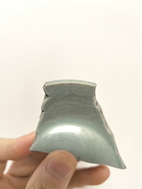 古玩陶瓷龍泉仿官標本真品鑒賞圖