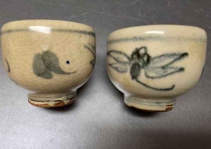 古玩陶瓷壽字款青花杯真品鑒賞圖