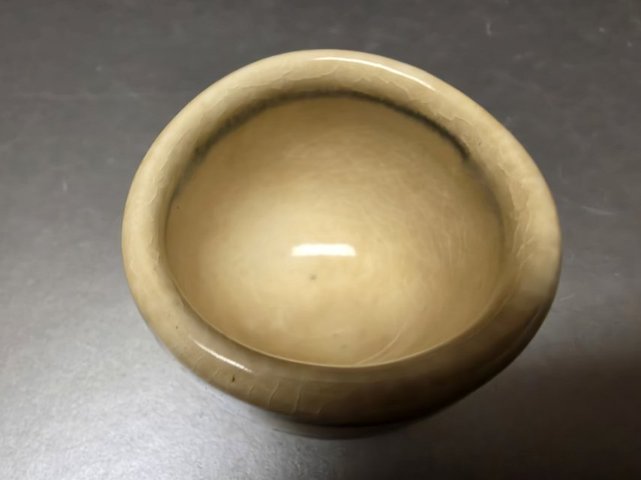 古玩陶瓷壽字款青花杯真品鑒賞圖