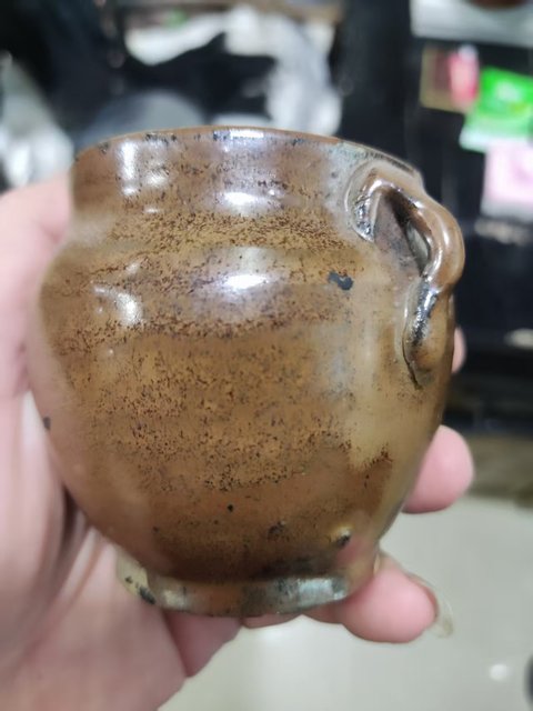 古玩陶瓷紫金釉雙系罐真品鑒賞圖