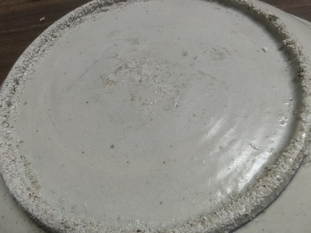 古玩陶瓷漳州窯青花鳳穿牡丹大盤真品鑒賞圖