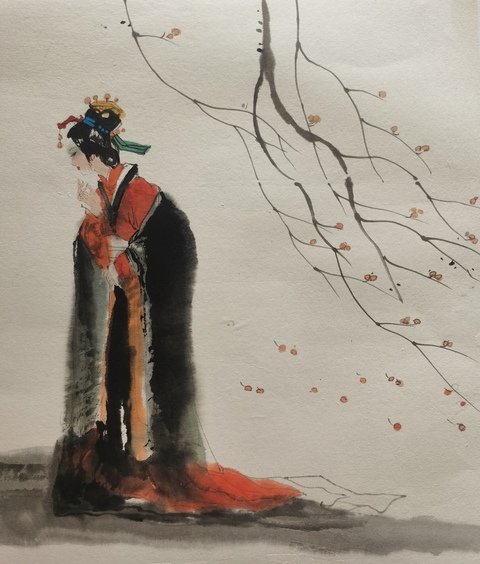 古玩字畫中美協(xié)會(huì)員深圳時(shí)代書畫院副院長(zhǎng)周波侍女拍賣,當(dāng)前價(jià)格1888元