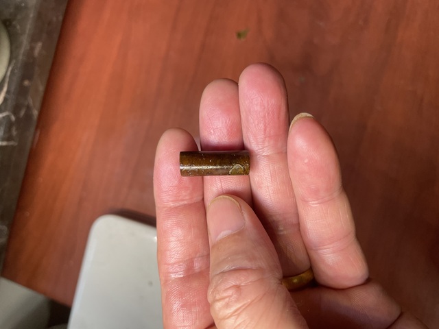 古玩玉器地方料管珠真品鑒賞圖