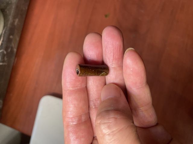 古玩玉器地方料管珠真品鑒賞圖