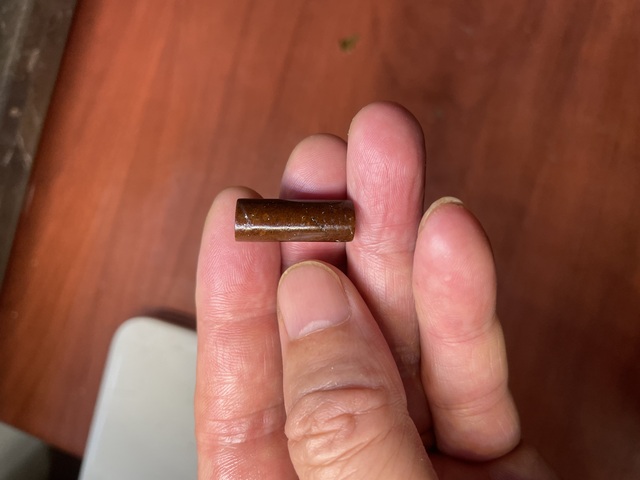 古玩玉器地方料管珠真品鑒賞圖