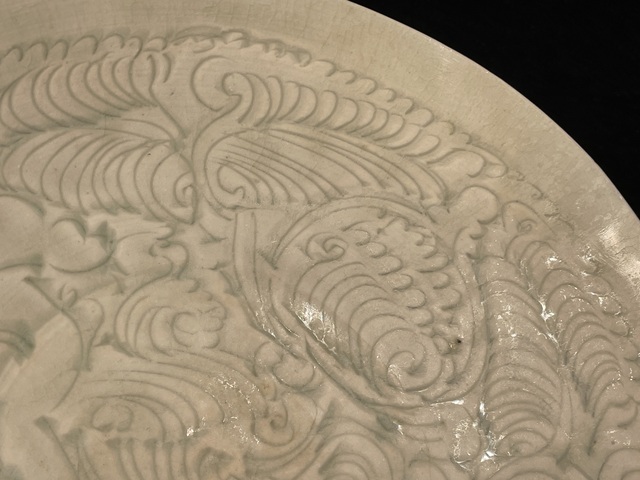 古玩陶瓷湖田窯影青釉娃娃碗真品鑒賞圖