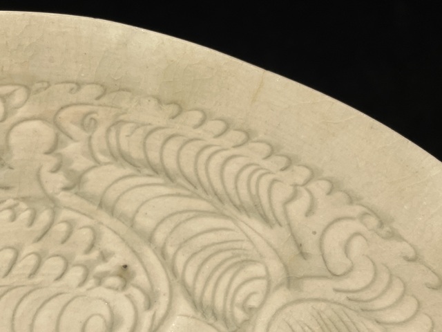 古玩陶瓷湖田窯影青釉娃娃碗真品鑒賞圖