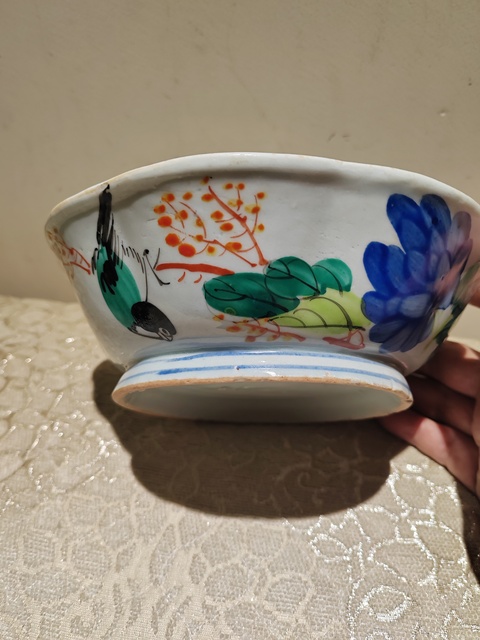 古玩陶瓷淺絳彩公雞碗拍賣，當前價格198元
