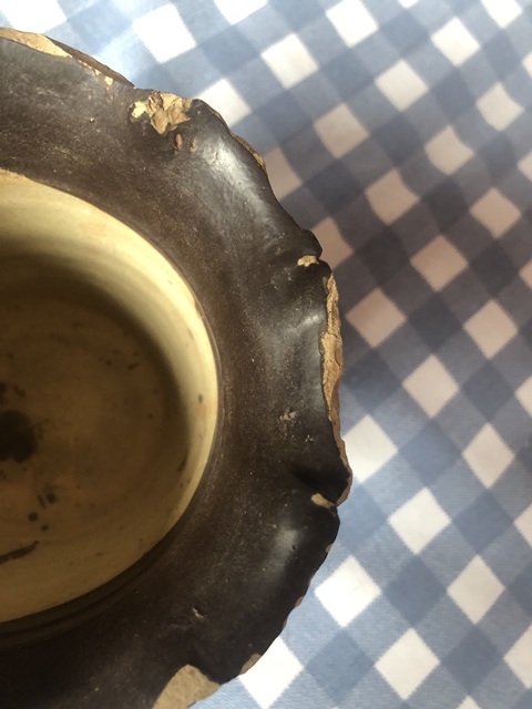 古玩陶瓷褐釉罐真品鑒賞圖