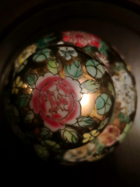 古玩陶瓷粉彩百花不落地罐真品鑒賞圖