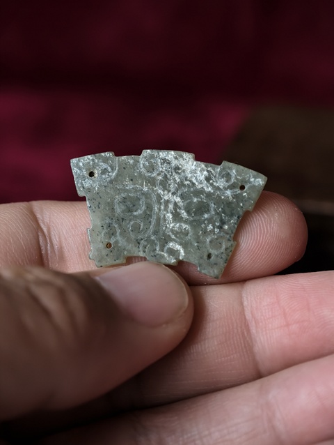 古玩玉器饕餮紋佩拍賣，當前價格3500元