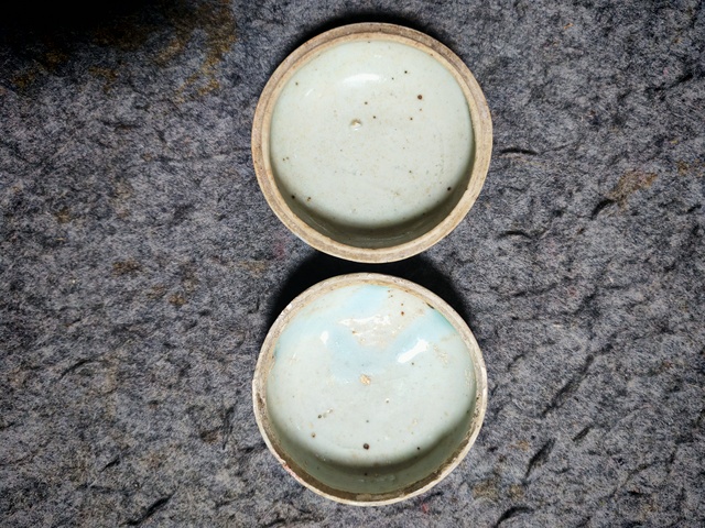 古玩陶瓷清道光纏枝花囍字紋青花蓋盒拍賣(mài)，當(dāng)前價(jià)格450元