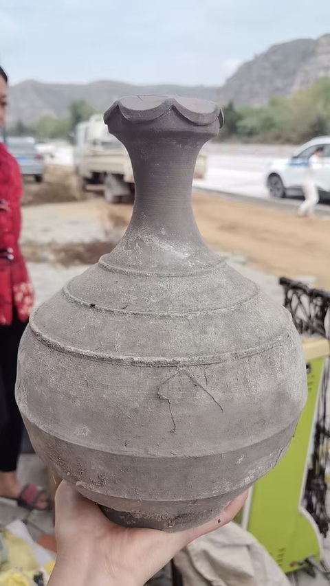 古玩陶瓷陶瓶真品鑒賞圖