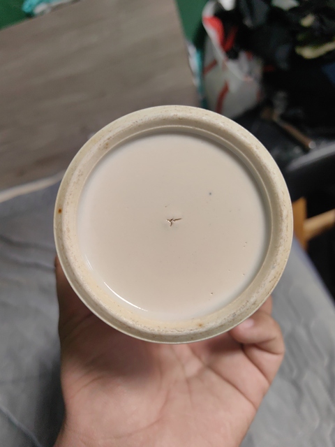 古玩陶瓷人物紋粉彩觀音瓶真品鑒賞圖