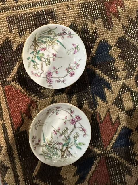 古玩陶瓷粉彩碟真品鑒賞圖