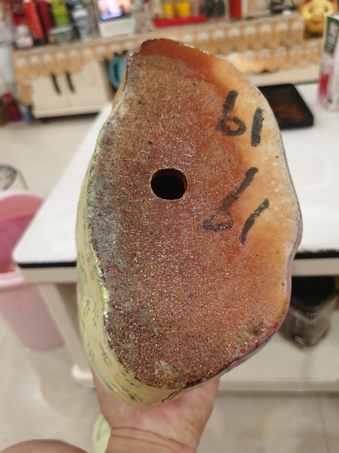 古玩陶瓷粉彩彌勒佛坐像真品鑒賞圖