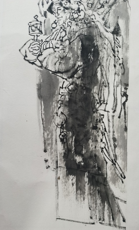 古玩字畫嶺南畫院院長東莞市美協(xié)主席黃澤森人物拍賣，當前價格6000元