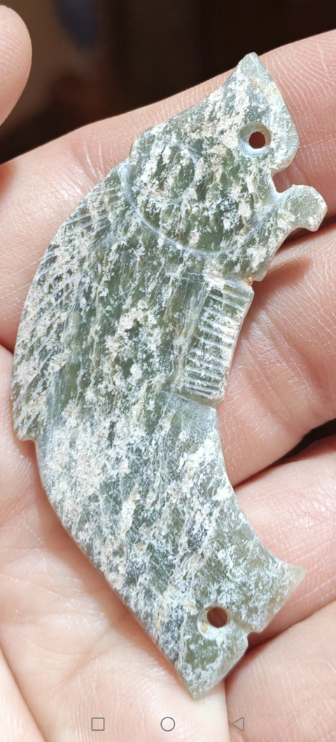 古玩玉器春秋戰國玉魚拍賣,當前價格12000元