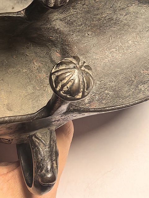 古玩銅器爵杯真品鑒賞圖