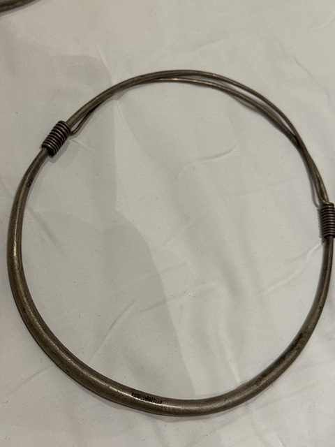 古玩雜項民國至創匯時期銀項圈真品鑒賞圖